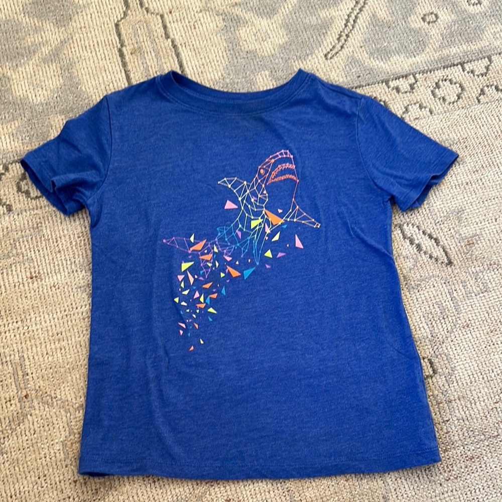 Cat & Jack Blue Short Sleeve Tee with Patriotic Graphic